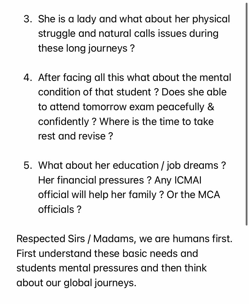 NSK_Associates's tweet photo. Genuine ground level issues, please understand and act accordingly @ICAICMA @MCA21India @FinMinIndia @nsitharamanoffc @AICMAA @indCMAs @prabhakarks2017 @iamsanketpandit @ICMAISU @TSDEVSHISH 
#CMAexams https://t.co/jndVn6XKod