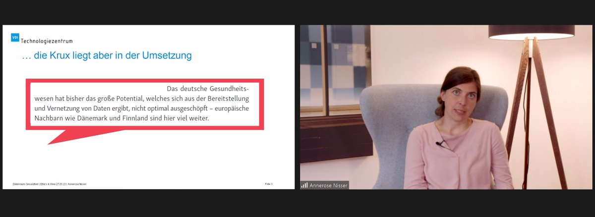 .<a href="/AnneroseNisser/">Annerose Nisser</a>: "Verknüpfung von Gesundheitsdaten zB mit Daten über Arbeitslosigkeit o. Gender ist in Deutschland nicht möglich, schafft in Ländern wie Finnland aber bessere evidenzbasierte Medizin. Daher wichtig, jetzt die ethischen Zielkonflikte zu beleuchten." #EthicsAndWIne