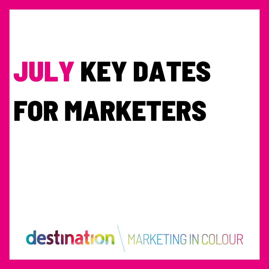WeRDestination's tweet photo. Key Dates for your July Content Calendars! 🌸

Although a quieter month in terms of national and important upcoming days, it's also the start of children's school summer holidays, holidays abroad, and hopefully lots of sunny weather to keep your content calendars packed! 🌞 https://t.co/SF57vYpu0j