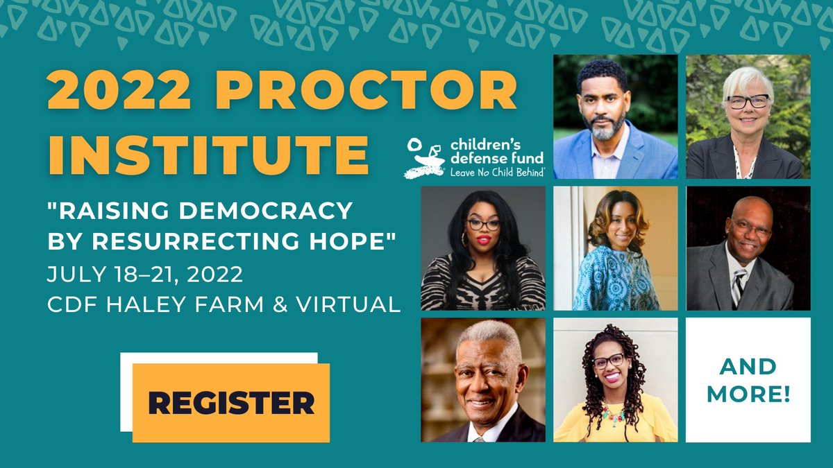 ChildDefender's tweet photo. We're less than a month away from our 28th annual #ProctorInstitute! Registration is still open but spots are going quickly. Register before it's too late! >>> https://t.co/iH65IcoFIQ
#childrensdefensefund #raisingdemocracy https://t.co/1PXWG17s9s