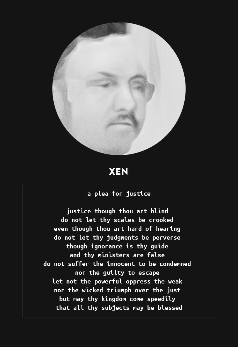 XenTheOrigin's tweet photo. a plea for justice https://t.co/wKaE8vEB1j