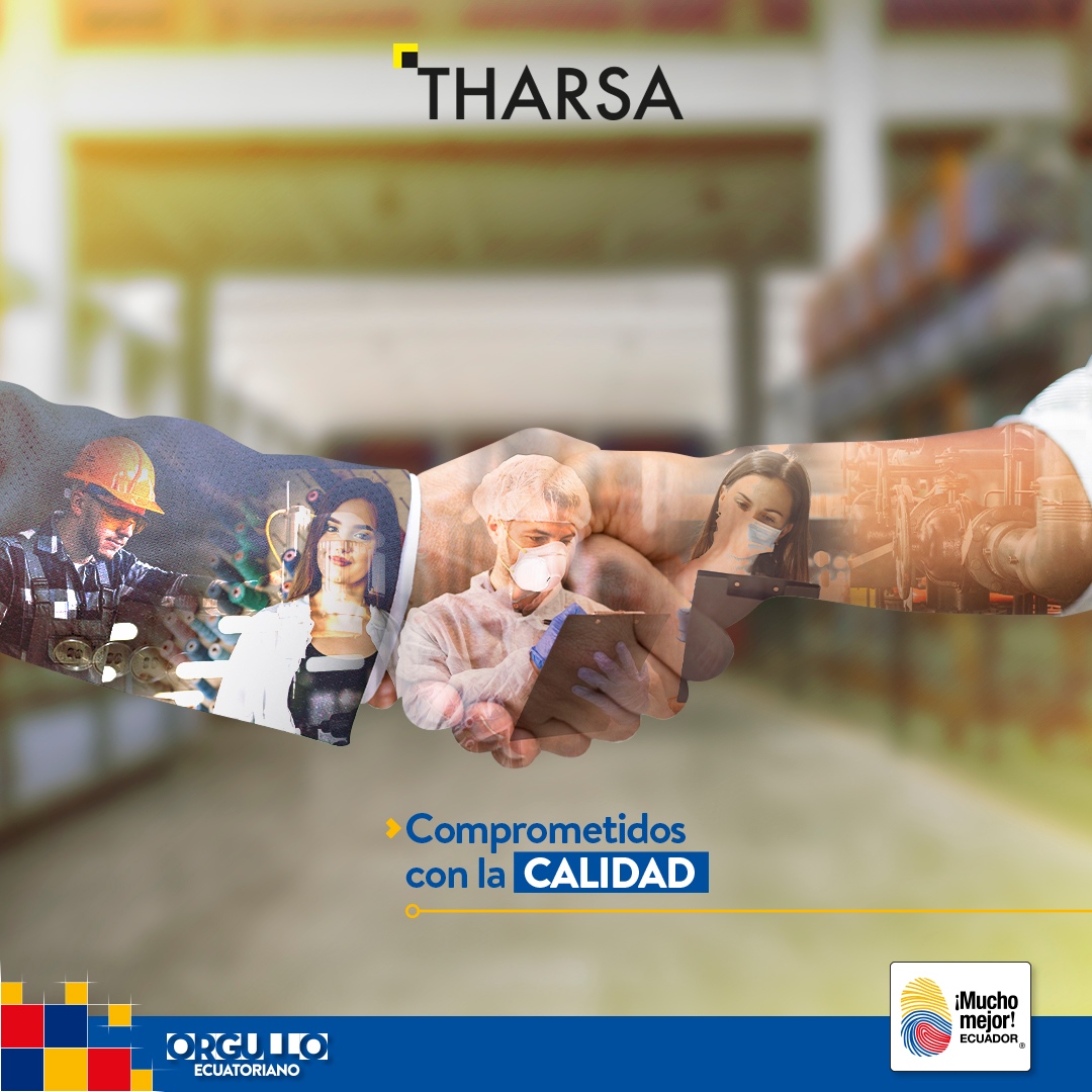 tharsaec's tweet photo. Estamos comprometidos con el #Ecuador 🇪🇨   por eso nos aseguramos que cada  cosa que hacemos sea de la más alta  #calidad  ✨ @Ecuador_calidad  #MuchoMejorEcuador #Tharsa #Tecvan https://t.co/RhBbqobI9S