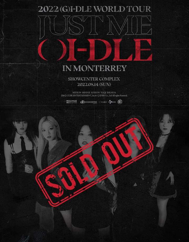 g_IdleMexico's tweet photo. Oficialmente (G)I-DLE en Monterrey ya es SOLD OUT al igual que en Ciudad De México.

Neverland, estamos muy emocionadas y agradecidas por esto! Nos vemos pronto 💜 https://t.co/EaF0J1xcYo