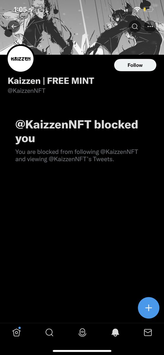 nftyunn's tweet photo. @KaizzenNFT They blocked me LMFAO https://t.co/2QgZipAJuG