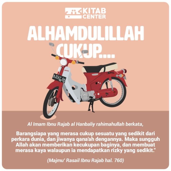 ayosholawat's tweet photo. وَمَنْ يَسْتَغْنِ يُغْنِهِ اللَّهُ

“Barangsiapa merasa cukup dengan adanya Allāh, maka Allāh akan mengkaruniakan kepadanya kekayaan yang haqiqi yaitu kekayaan diri (kecukupan pada dirinya).” https://t.co/xJUBxdoQrh
