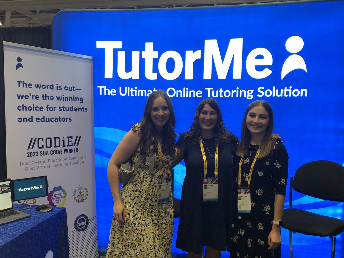 Having a blast with our friends from Calcasieu Parish, LA at #ISTELive22 
Stop by the #TutorMe Booth at 3119 and say hi!! 
#NotAtISTE #NOLA #edtech 
@TutorMe @cppj