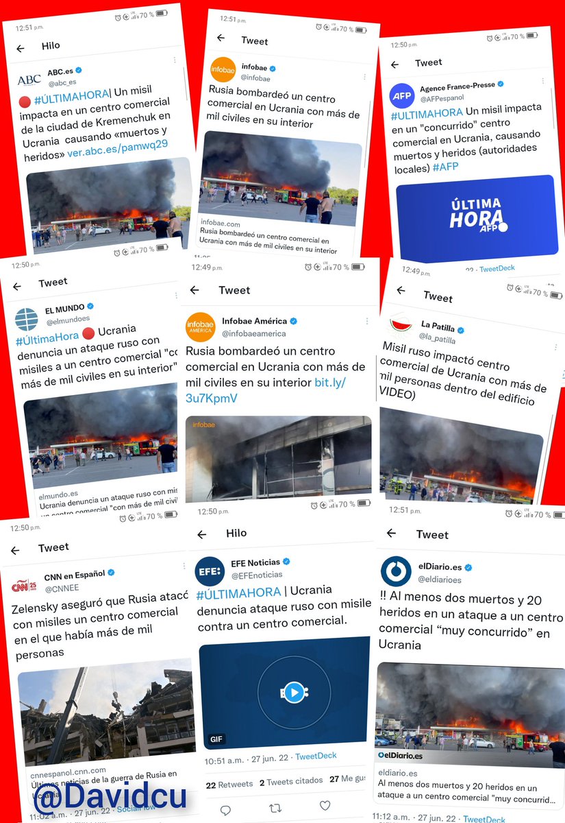 David_qva's tweet photo. Sin confirmar ellos difunden: "terrible ataque ruso a centro comercial", no hay reporteros, la fuentes es Zelenski, los medios esperaban la noticia, no aparecen los miles que allí estaban, no aparecen los autos... todas las papeletas para un montaje aprovechando la Cumbre del G7. https://t.co/JQcDiKworI
