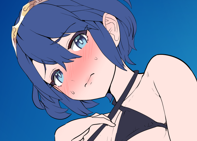 絵作業の合間の気分転換に絵を描く(過去絵手直し)という 