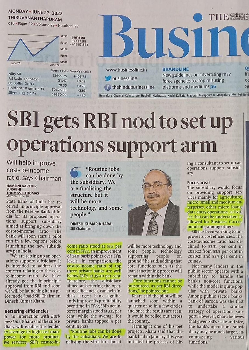 SunilKu92687431's tweet photo. In one go.. the Government decides o implement the next phase of Privatization and first phase of “Arthveer Yojna”. It has started with the largest bank. Other Banks will have the same fate. https://t.co/zPJpWYGVid