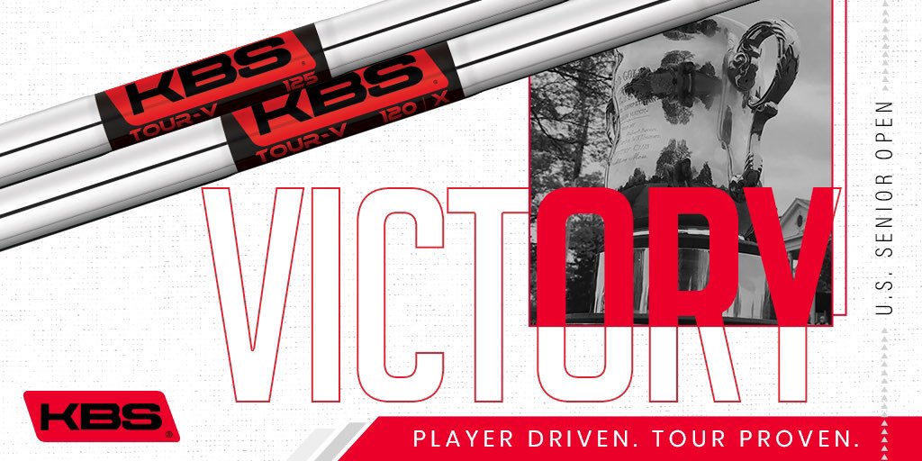 KBSGolfShafts's tweet photo. A champion once again 🏆 Congrats to our longtime friend on winning the U.S. Senior Open. This is his first @ChampionsTour victory and 4th major title overall. He plays the KBS TOUR-V in both his irons and wedges. | Player Driven. Tour Proven. | #RedLabelWIN #changeyourgame https://t.co/rq5qTUbfw7
