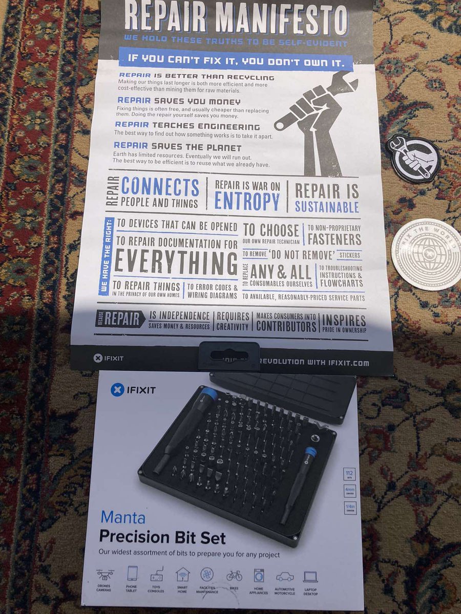 PanosDevnol's tweet photo. Just received this in the mail from @iFixit! Can't wait to use it on my next repair! #repairisnoble https://t.co/pW5VtVAyPx