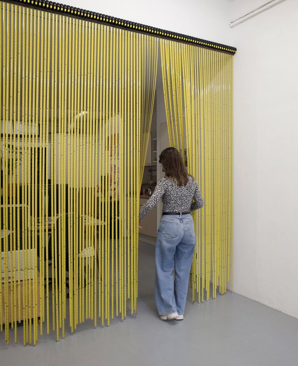presentcorrect's tweet photo. Incredible tape measure curtain that can be adjusted as one wishes. https://t.co/79sw7UqmhR

At Team Thursday’s studio in Rotterdam.

Thanks @londonbookarts https://t.co/fsauTTpf02
