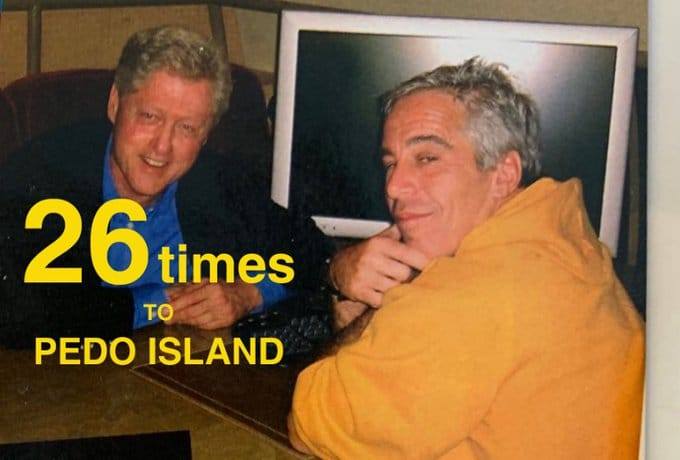 RobinApplebyMD's tweet photo. @stooge_report ....Hey Democrats....how many times did Hillary go to Pedo Island...? https://t.co/7dr3Xkxb3n