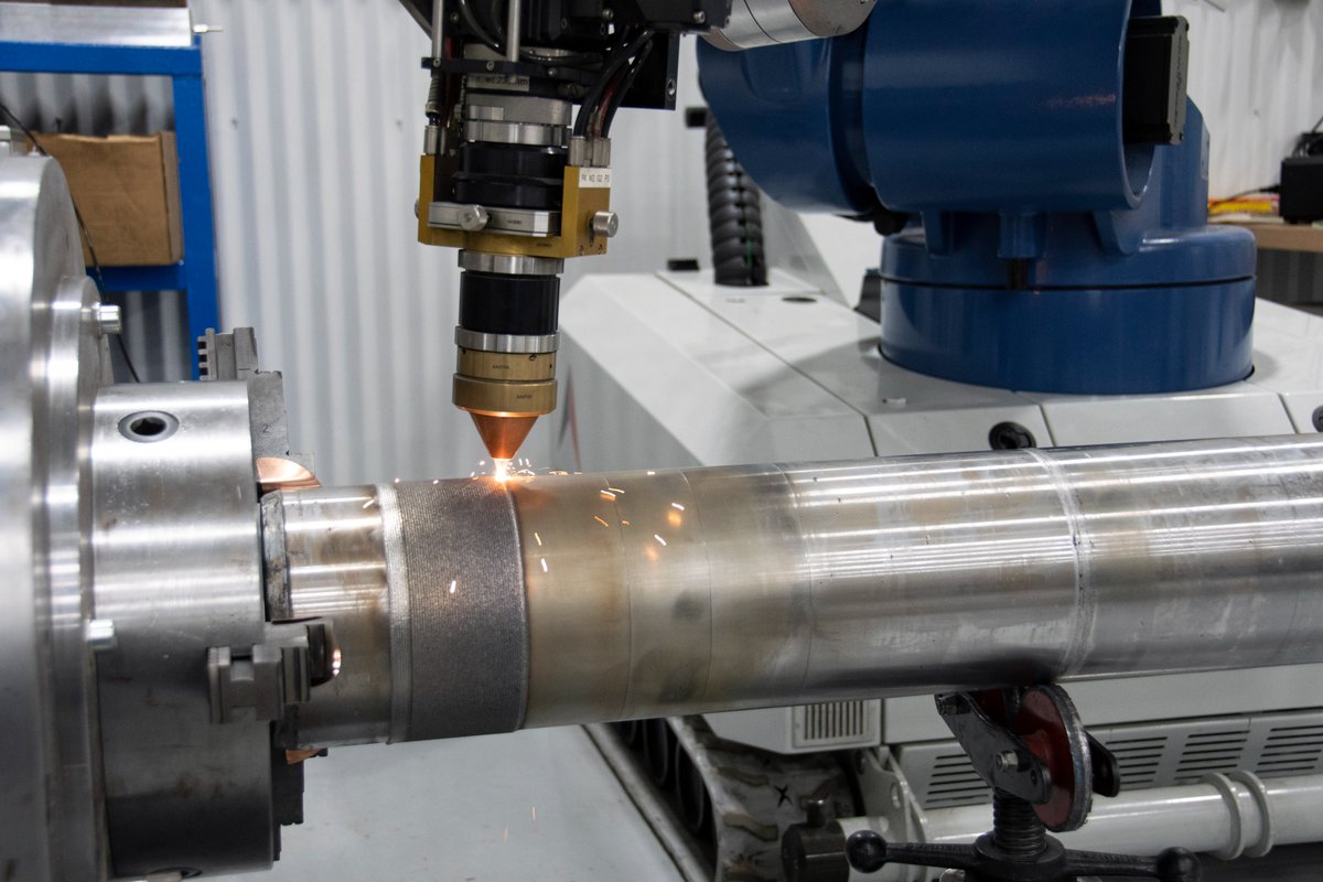 AlphaLaserUS's tweet photo. Advance #lasertechnology towards the future of machining with Laser Cladding ⚡

Expensive parts can be easily repaired and kept in service with our #lasercladding systems—for a fraction of the cost to replace the part. 

Learn more: https://t.co/vL7DMU1gmN https://t.co/gQvsFDQsdn