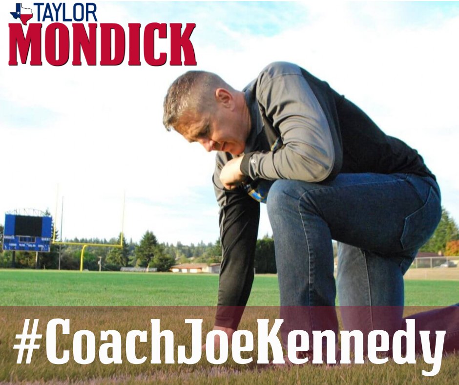 TaylorMondick's tweet photo. Protect our religious liberties, protect the First Amendment. 
#CoachJoeKennedy #SupremeCourtCase #SCOTUS #FirstLibertyInstitute #taylorfortexas #txlege
Click here for the full story 🏈  https://t.co/INAd8mgUgG https://t.co/VhpT1UftSD