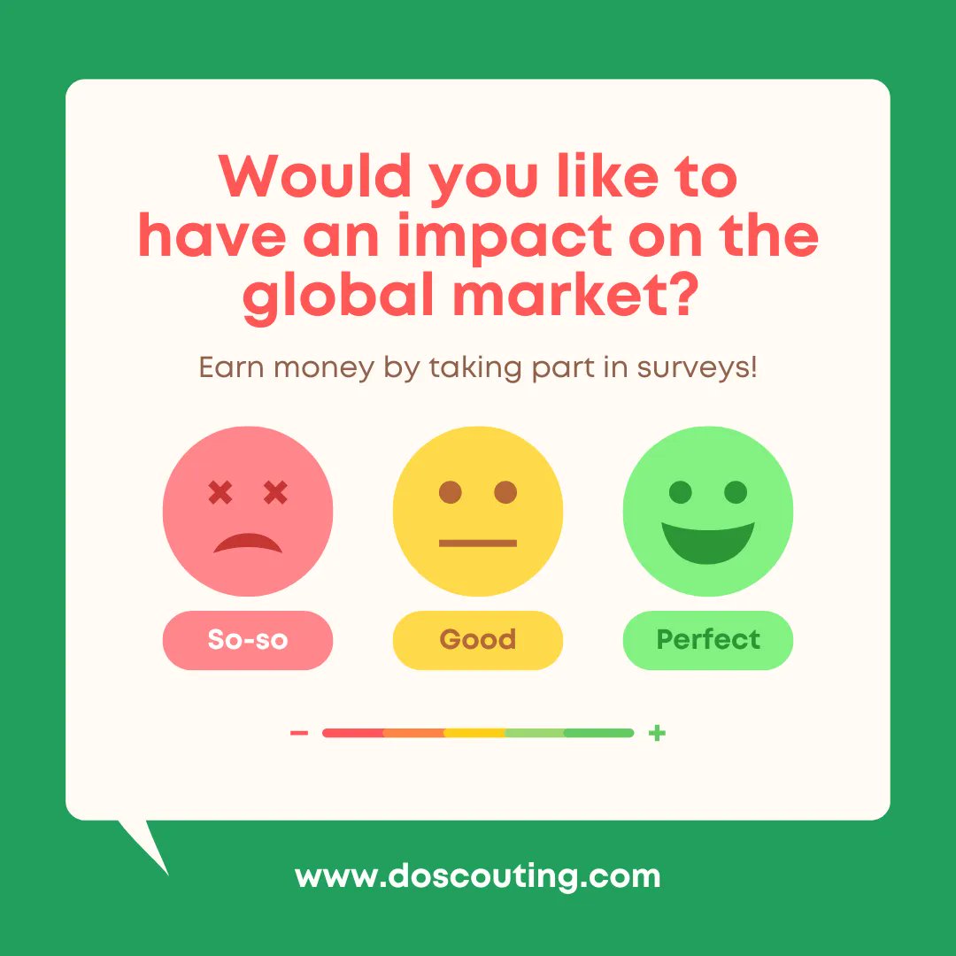 DoScouting's tweet image. The biggest brands in the world come to us to find out what you, as a consumer, would like to change in current products and services and what kind of new ones you are expecting🤩 

Apply👇
🇺🇸 bit.ly/386Frz0
🇪🇺 bit.ly/3wGKVsx
➡️ buff.ly/3lGinKj