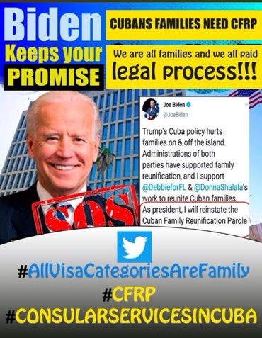 needmybigsister's tweet photo. The Cuban-American families in LEGAL and PAID processes for reunification need a date for restablishing of #ConsularServicesInCuba. #ContinueCFRP #NoMoreGuyana @SecBlinken @ABlinken @WHAAsstSecty @AliMayorkas @Cartajuanero @SenatorMenendez @Mara_Exchanges @EMendrala @USEmbCuba https://t.co/FyVqUlUXlD