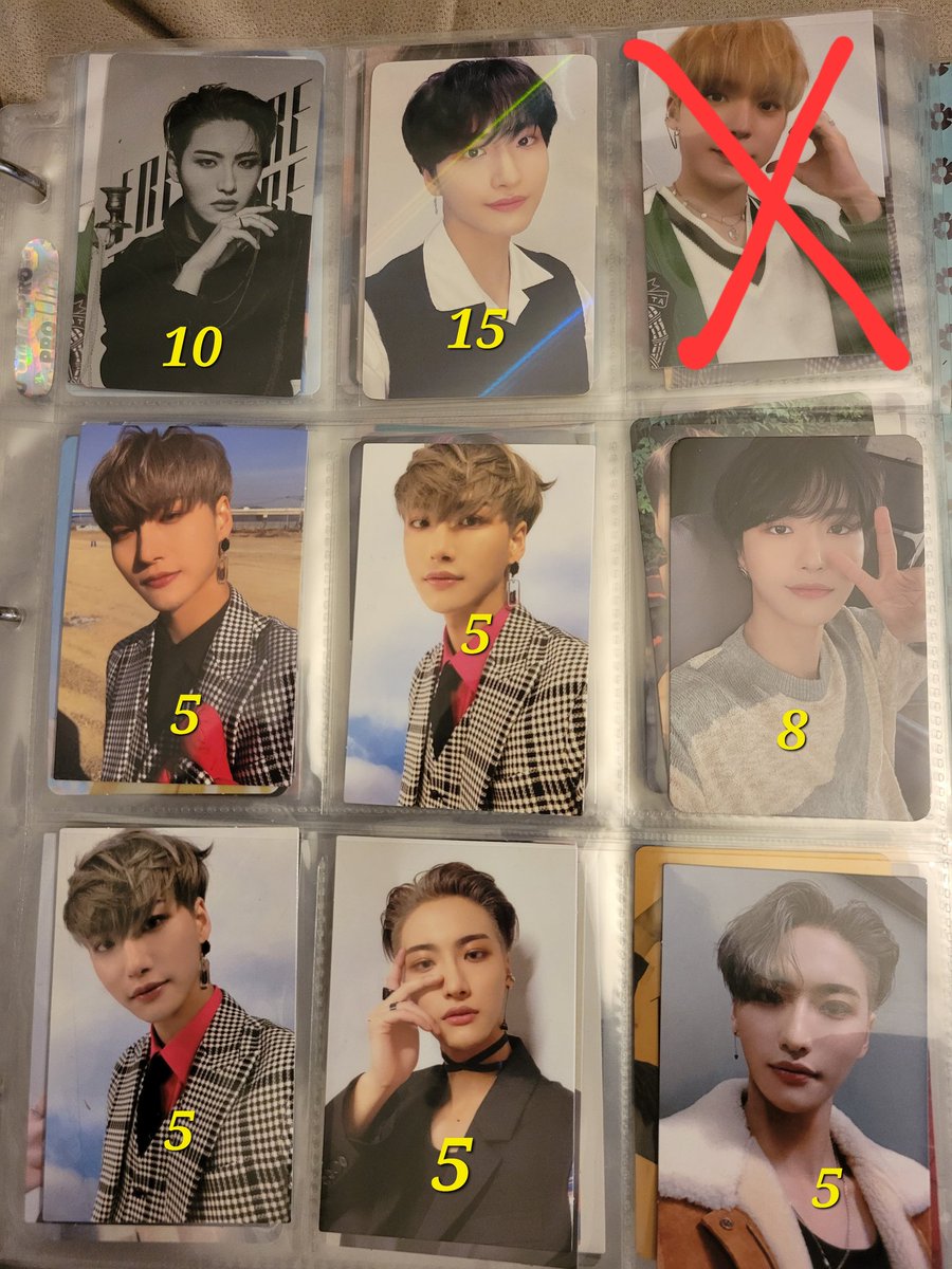 wretchedatiny's tweet photo. WTS ATEEZ PCS
If scratched out its not available.
Prices are on pics. Shipping is included (stamped) unless u want tracked shipping.
#Ateez #Atiny
#에이티즈 #8Makes1Star https://t.co/aTwLpXhgAk