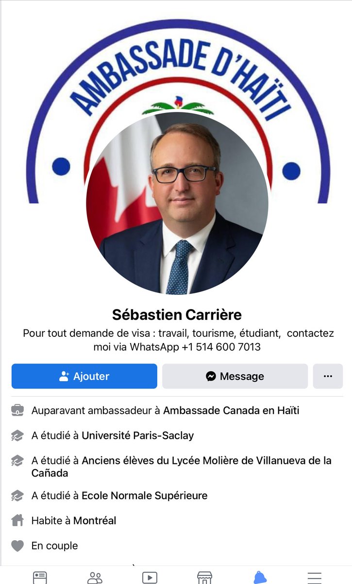 Voici un FAUX compte sur Facebook qui se sert de mon identité pour détrousser des gens. Nous l’avons rapporté plusieurs fois mais Facebook n’agit pas. Aidez nous svp en partageant aux maximum et en le rapportant vous aussi! Mesi anpil!