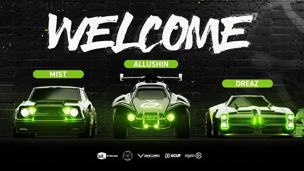 RLRecon's tweet photo. The Green Wall arrives in Rocket League!🟢

Welcome, @OpTic! 

🟢 @mistRL 
🟢 @AllushinRL 
🟢 @dreazuh 
🟢 @Turbopolsa https://t.co/lVeT8tvlpP