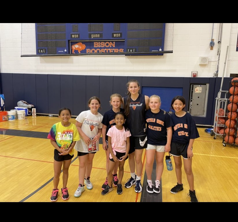 Had a great time working with future Bison at the feeder camp!!