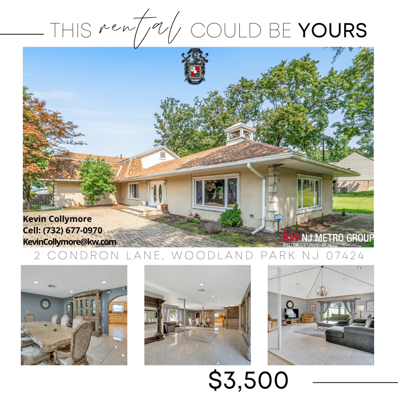 CollymoreGroup's tweet photo. Beautiful 4🛏️2🛁home for rent!!! Nestled in a quiet cul-de-sac in Woodland Park!!! Open House July 2, 2022 @ 1-3pm.  Don't miss out!!!
#thecollymoregroup #igetshitdone #kellerwilliams #newjersey #blackrealtor #realtor #realestate #home #family #rental #renters #listingagent https://t.co/cRMEtsYbYw
