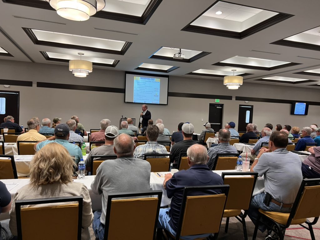 Kicking Off <a href="/TheBrockReport/">Brock Associates</a> Summer Seminar 2022 in Lafayette, Indiana with a big crowd present to discuss Land Values , Weather , Financial Markets and Commodity Markets . <a href="/farmcreditmid/">Farm Credit Mid-Am</a> <a href="/drbrock37/">Dave Brock</a>