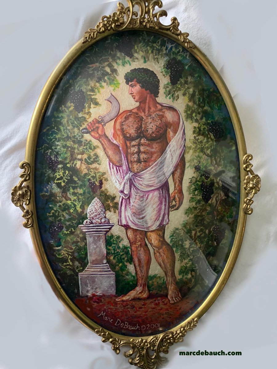 marcdebauch's tweet photo. SOLD! βAntinousβ 2001 18βx12β acrylic on concave paper in antique frame with concave glass. https://t.co/mc1vOl96yj #Antinous #ancientrome #hadrianslover #gayart #queerhistory #homoerotic #romangod #gaygod #homoeroticart #gayhistory https://t.co/qmbpIkikio