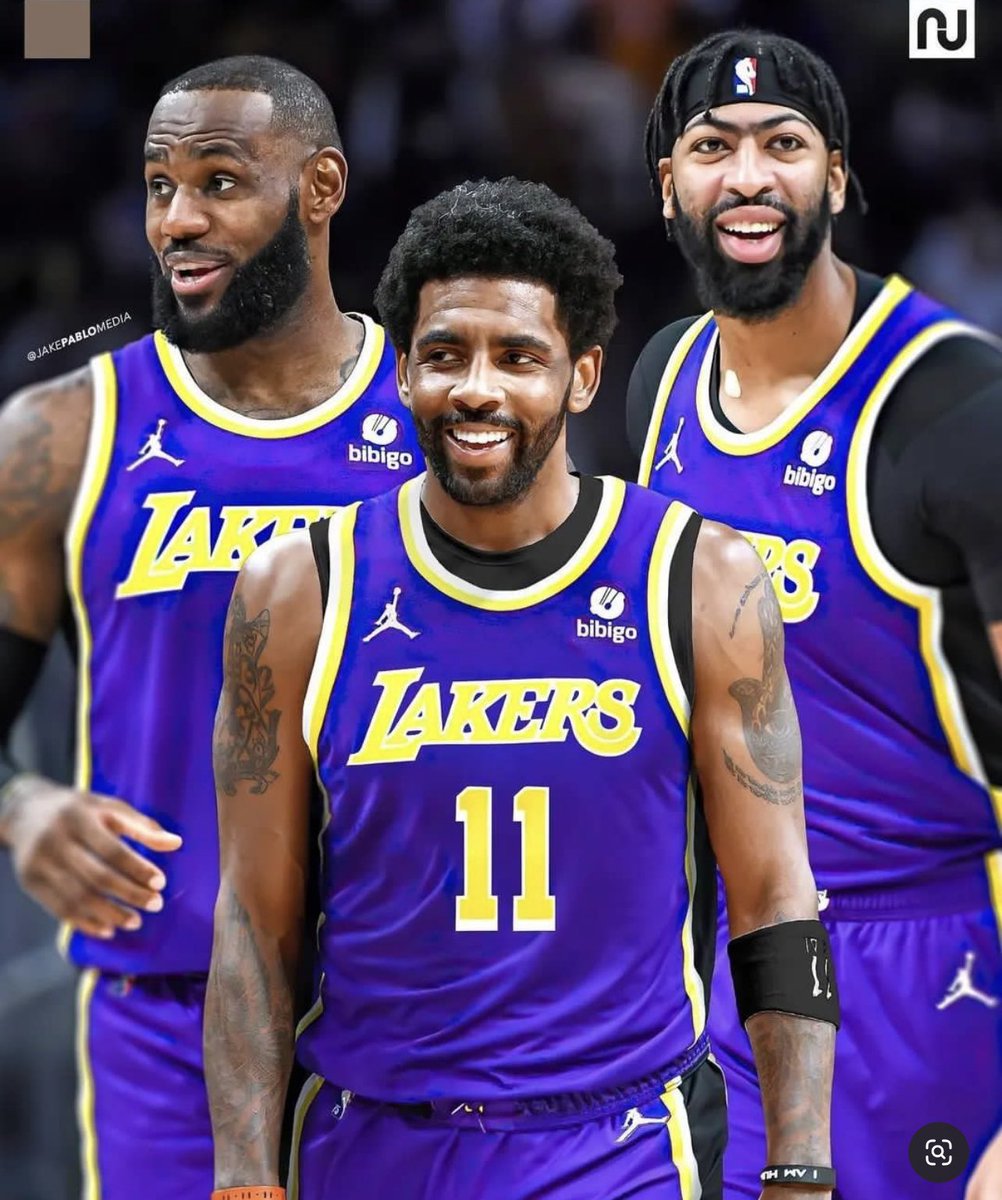 TheDunkCentral's tweet photo. Kyrie Irving has ‘great interest’ in joining the Lakers, per @wojespn https://t.co/c9qf41ZsRs