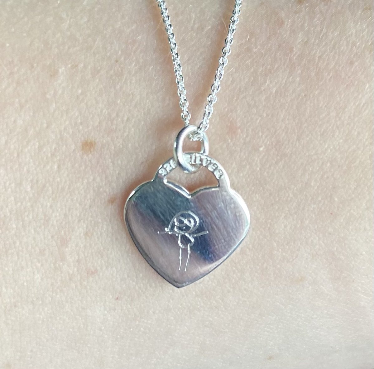 edaly1986's tweet photo. I have been given lots of really lovely gifts during my 16 years working in nurseries, but I have to say this one really pulled those heart strings. A beautiful necklace with a hand drawn (by one of my truly amazing learners) picture of me. Thank you so much. ❤️ @VikiODonnell4 https://t.co/8dmPDgr4L1