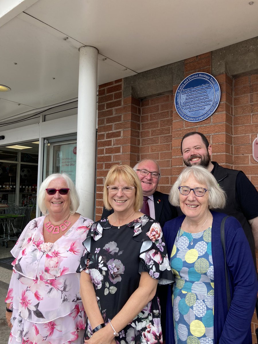 Great to see the Blue Plaque at Ripley today  <a href="/mycoopfood/">Central Co-op Food</a>