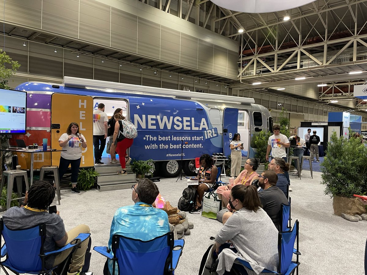 Camp <a href="/Newsela/">Newsela</a> at #ISTELive2022. Come by and enjoy a S’more while hearing about all the classroom challenges we help solve.