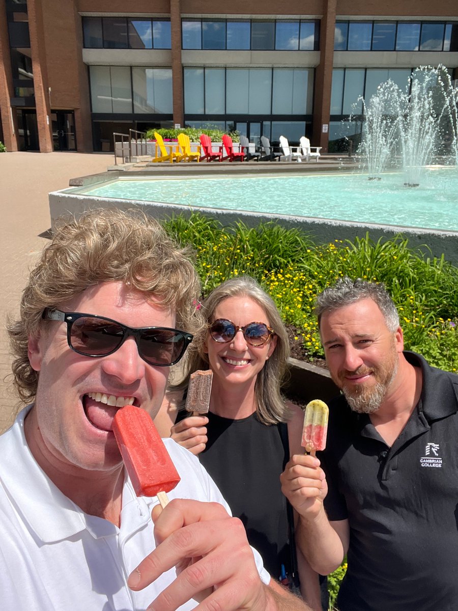 The Sudbury Film Team met with <a href="/CodyCacciotti/">Cody Cacciotti</a>   Business Developer at <a href="/CambrianRD/">Cambrian R&D</a> last week &amp; enjoyed a cool treat from #PapayaPops by the water fountain!

Put your home or business to work for you in the Film Industry! filminsudbury.ca/locations #filminsudbury
