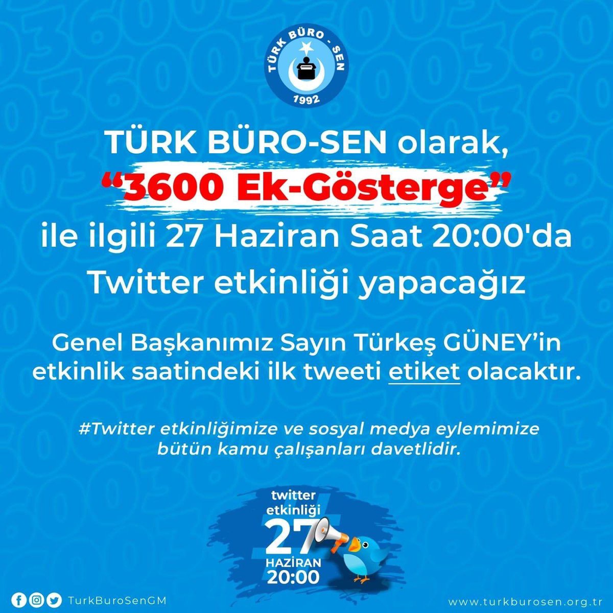 Türkiye Kamu-Sen’in 3600 Ek Gösterge Kanun Teklifi Açık ve Net!

#BüroHizmetKoluna3600