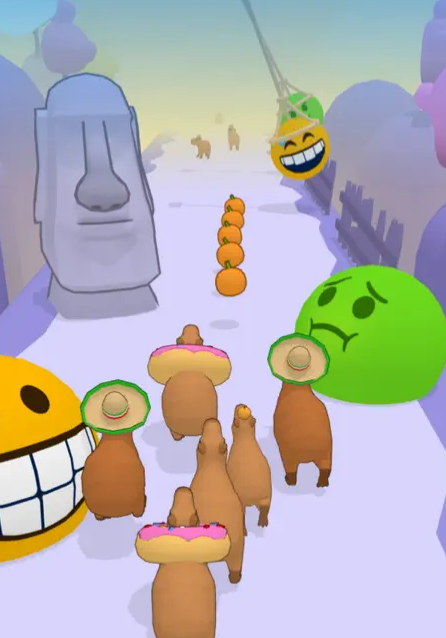kinsuapp's tweet photo. GAME OF THE DAY: #CapybaraRush by Popa Radu
What begins as merely running along collecting capybaras morphs quickly into a frantic, crazy-golf-esque sprint with sometimes huge losses. A poignant metaphor for life itself. 3 stars. https://t.co/rIvRHOnrnb