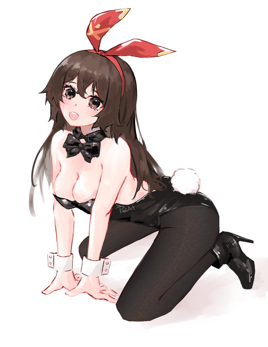 アンバー(原神) 「Bunny girl Amber 💖
#GenshinImpact #原神 」|Paii ✨のイラスト