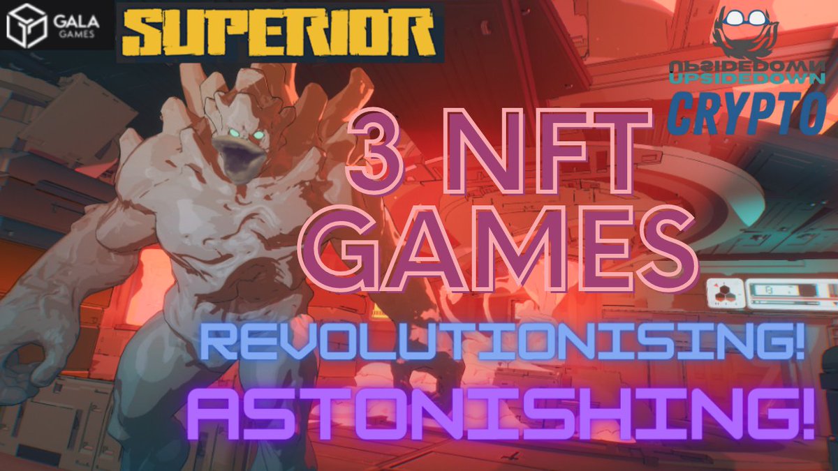 Upsidedowncrypt's tweet photo. 🎮 3 NFT GAMES 🎮Video up RIGHT NOW on YouTube 👀

https://t.co/Cc1OoEtsqt
#cryptocurrency #galagames #gaming #comebackstronger https://t.co/eKk5GhbAKr