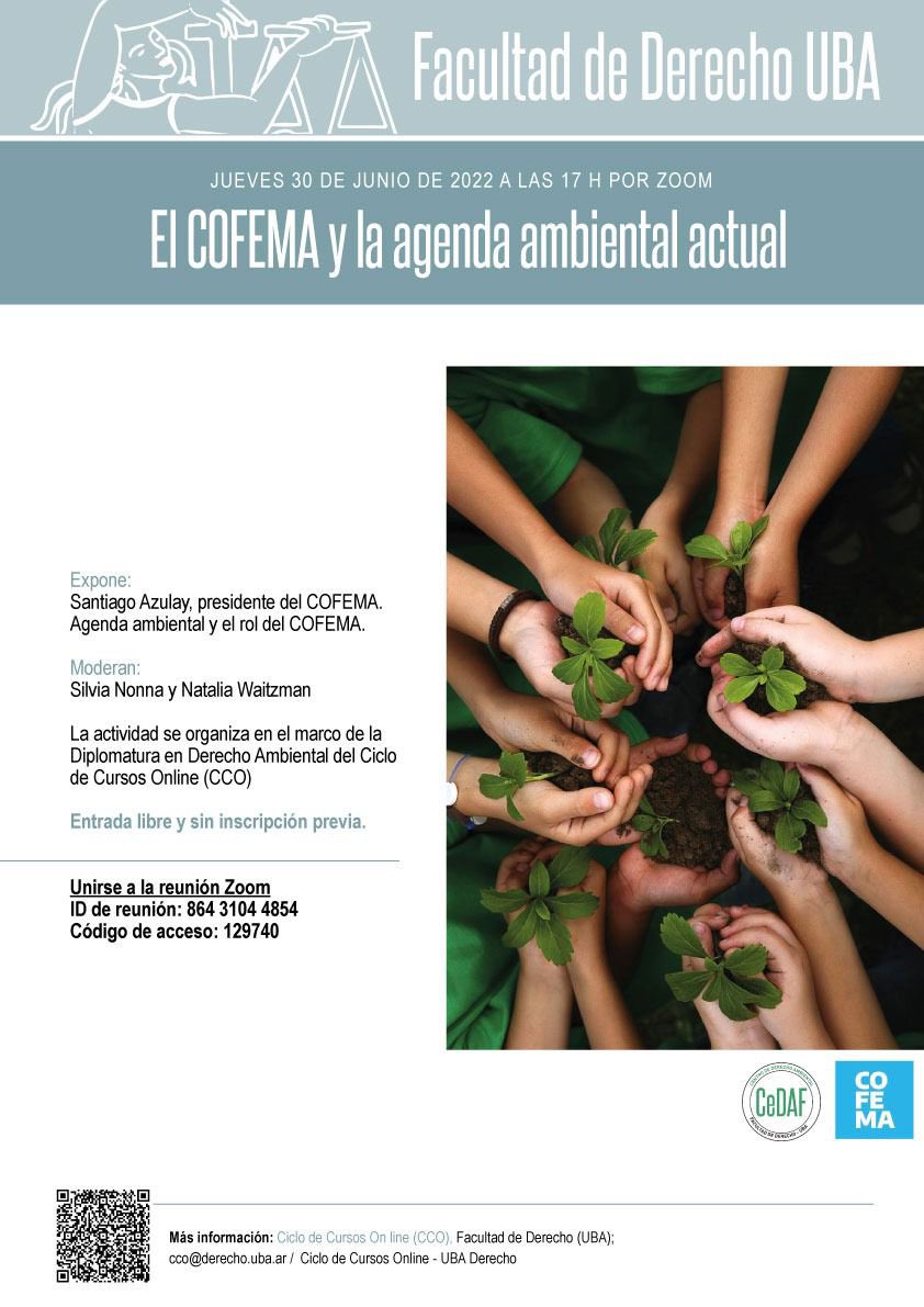 micabonafina's tweet photo. 📣La próxima actividad del #CEDAF se realizará en el marco de la Diplomatura en Derecho Ambiental de la @DerechoUBA y contará con la presencia de @santiago_azulay presidente del @ConFedMedAmb y Secretario de Ambiente de la La Rioja. https://t.co/ZHrgxBohUC