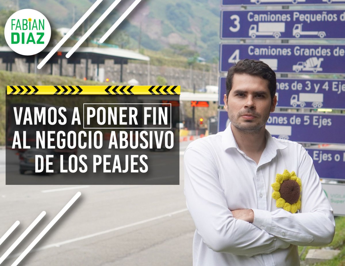 ¡Los #Peajes en Colombia son un #ATRACO!

Seguiremos #Luchando para detener el negocio ABUSIVO de los Peajes a través de nuestro Proyecto de Ley con el que buscamos: