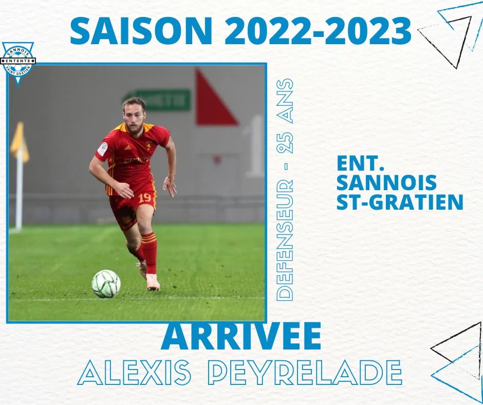 Entente_SSG's tweet photo. 𝐄𝐟𝐟𝐞𝐜𝐭𝐢𝐟 𝟐𝟎𝟐𝟐-𝟐𝟎𝟐𝟑

L'@Entente_SSG est fière de vous annoncer la venue de notre nouveau défenseur en la personne de 𝗔𝗹𝗲𝘅𝗶𝘀 𝗣𝗘𝗬𝗥𝗘𝗟𝗔𝗗𝗘 qui arrive de @Asfagliani club de National 3.

𝐒𝐚 𝐩𝐫𝐞́𝐬𝐞𝐧𝐭𝐚𝐭𝐢𝐨𝐧 ⤵
https://t.co/9xhG6Uqwdg

#Bienvenue https://t.co/xhrGnw4T7t