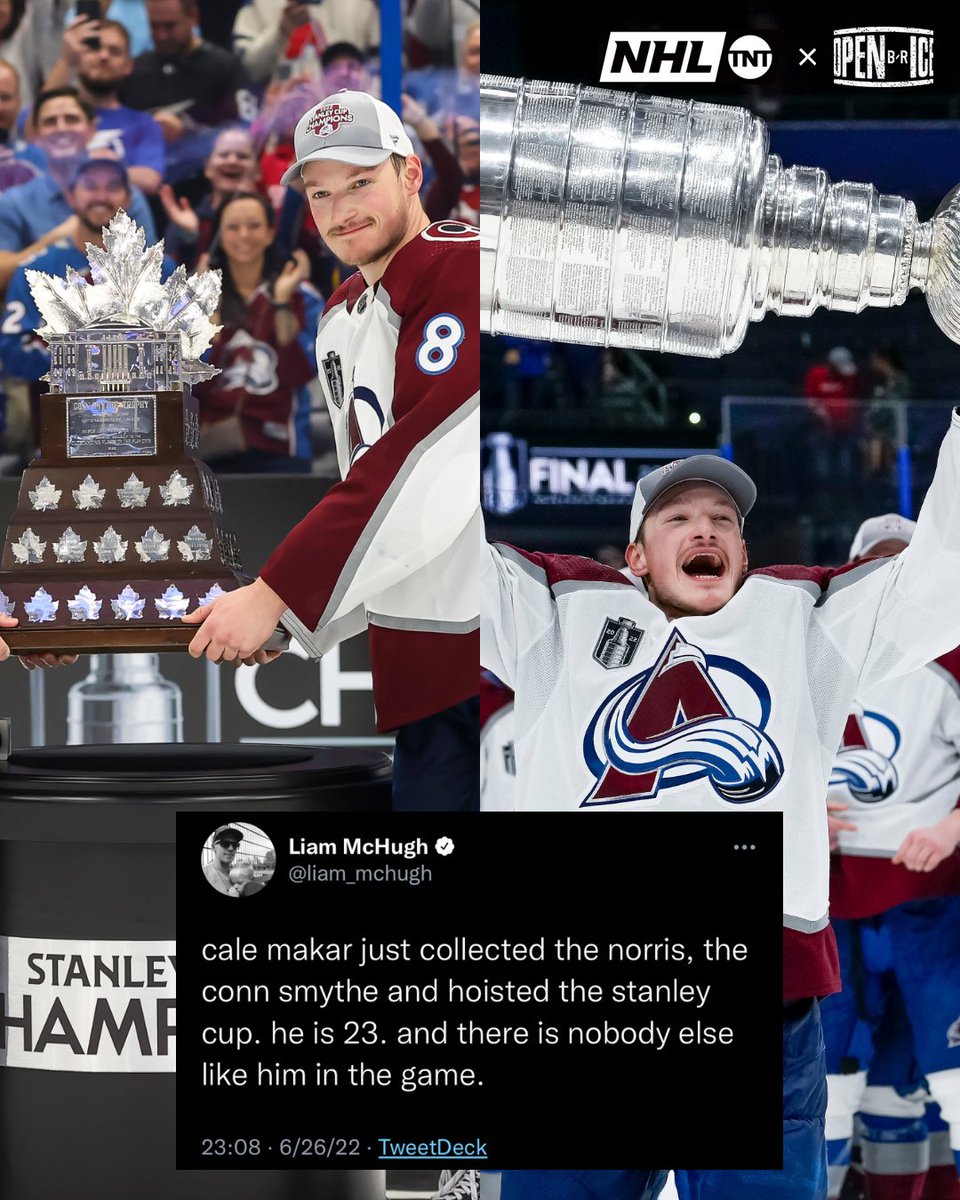 BR_OpenIce's tweet photo. Cale is in a league of his own 😤🏆 @NHL_On_TNT https://t.co/Wqo1YaK3K8