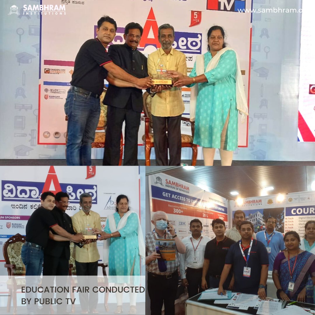 Sambhram Academy of Management Studies and Sambhram Institute of Technology were a part of the Education Fair conducted by Public TV.