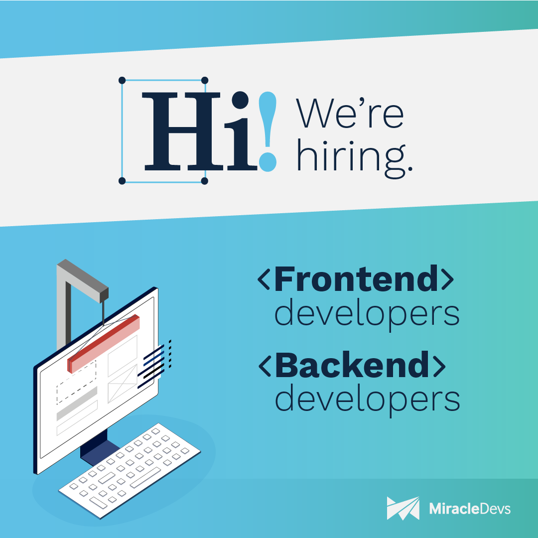 MiracleDevs's tweet photo. 🆙👉We have job openings!

➡Ssr. #Frontend Developer: https://t.co/zZtXYDfrpT

➡Ssr. #Backend Developer: https://t.co/3oGdTvOuJw

You can either apply through the links or send your resume to peopleandculture@miracledevs.com (indicate job position in the subject). https://t.co/aEIAZF99yL