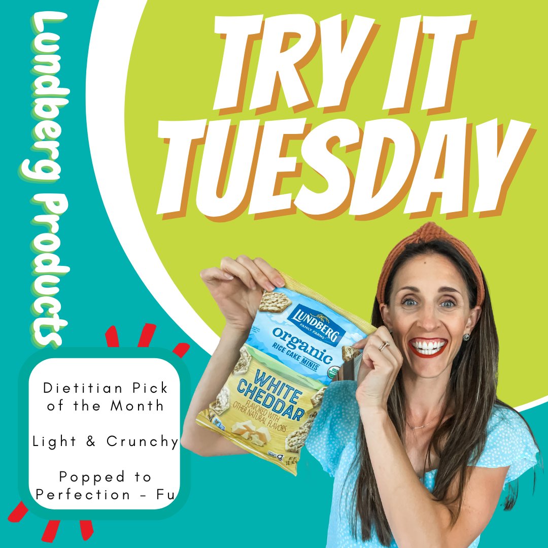 Have ✨ YOU ✨ tried our Dietitian Pick of the Month yet? Lundberg Rice Cakes are the perfect poolside or ballpark snack. ☀️ 

These crunchy creations can stack on some of the best toppings (think guacamole, chicken salad, or nut butter/fruit)! #light #yetfilling
