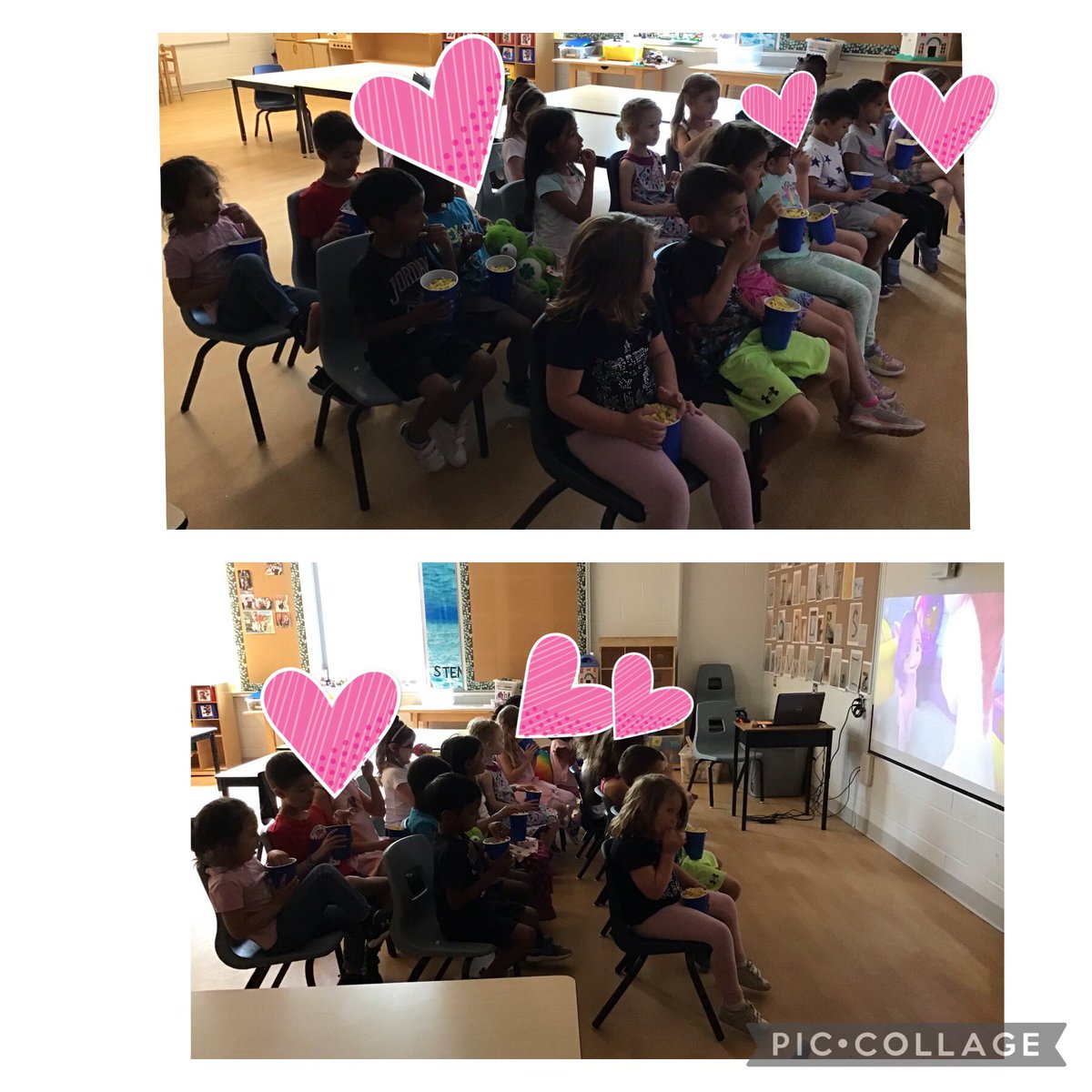 FelskeMercurio's tweet photo. V is for Video Day!  We enjoyed a fun movie together and ate some delicious popcorn! @OLFMilton #OLFFantastic https://t.co/U2uitvyTfu