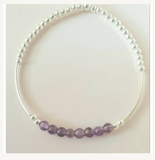 san_dwyer's tweet photo. Excited to share the latest addition to my #etsy shop: Silver bead elastic bracelet, rose quartz, moonstone snd amethyst. With silver beads and curved silver tubes. https://t.co/UqBBOja1Hu #gemstone #gemstoneandsilver #amethyst #elasticatedbracelet https://t.co/hZEoAeZlwK