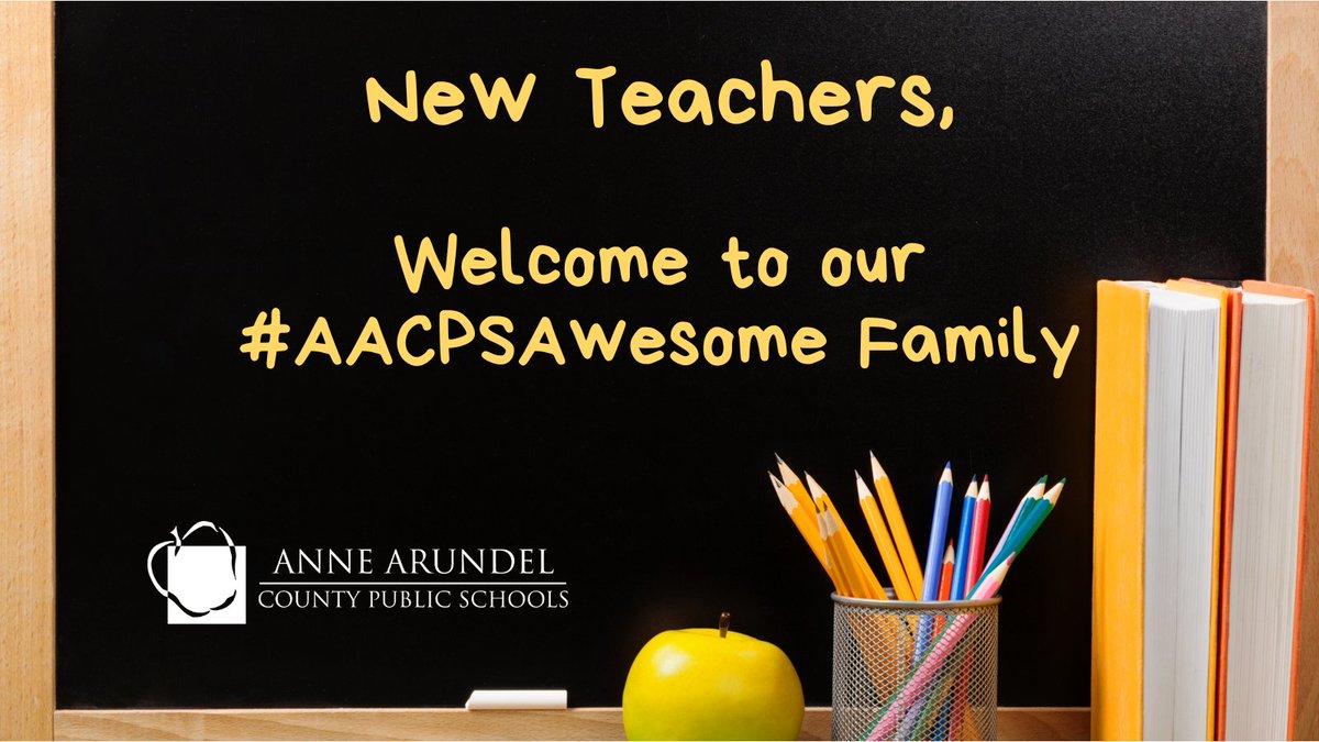 AACountySchools's tweet photo. New Teachers, 
Welcome to our #AACPSAwesome Family https://t.co/Q9OON9vsH4