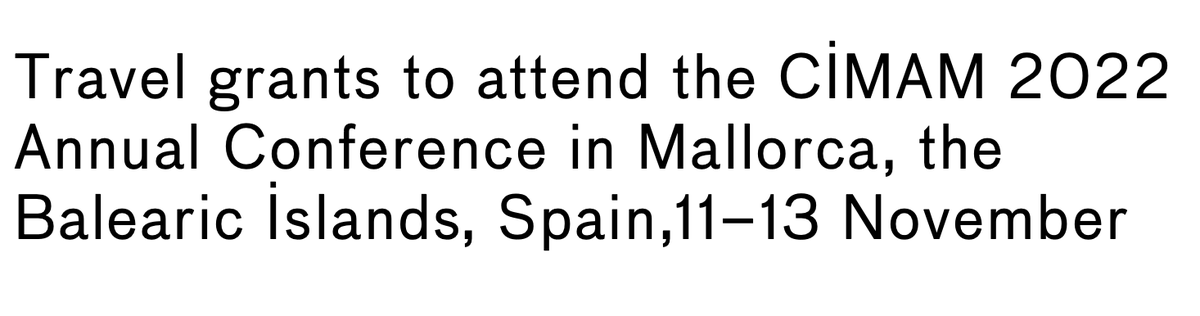 fknfine's tweet photo. #OpenCall 
30 #Travel #Grants by CIMAM #Barcelona. @infoCimam CIMAM to award 30 travel grants to attend the CIMAM 2022 Annual #Conference Deadline 30/06/2022
https://t.co/XRG0E518Ug
#art #culture #society #grant #residence #worldwide #inspiration #motivation https://t.co/qIltKvAWbV