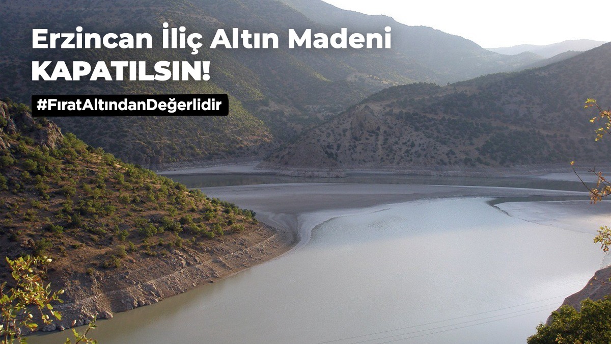 #FıratAltındanDeğerlidir 
Bütün bölge korkunç doğa yıkımı tehdidi altında. 
İliç altın madeni kapatılsın