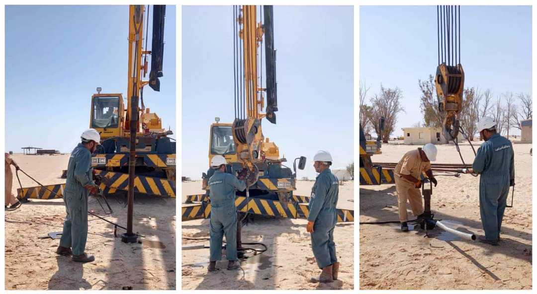 s_beneskined's tweet photo. ■ #AGOCO: The Wellhead Maintenance Team had #Removed the "Tubing" & "Reda Pump" of "WZ-3" Water Well in #Sahaby Oil Field. https://t.co/ttNEDrsQHr